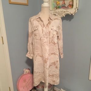 Tommy Bahama 100% Linen Shirt Dress Resort Style